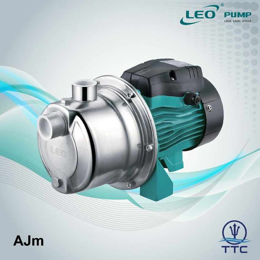 Jet Pump: Model AJm-75S x 0.75kW/1HP x 1 Phase x Clean Water