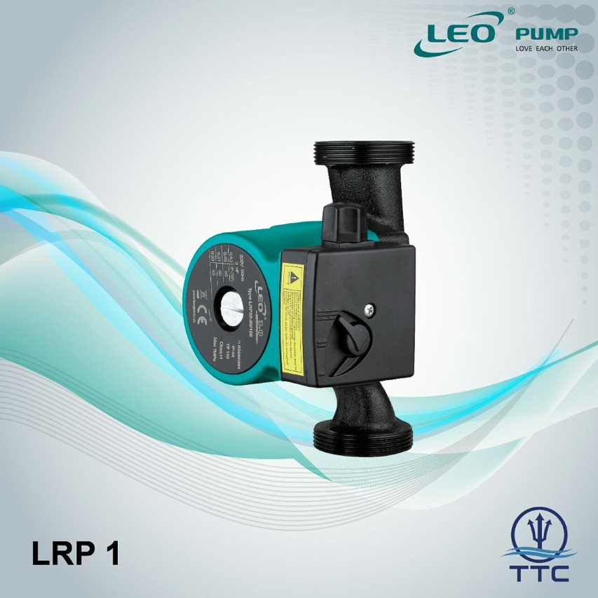 Hot Water Circulation Pump: Model LRPm-20-40 x kW/HP x 1 Phase x  Water